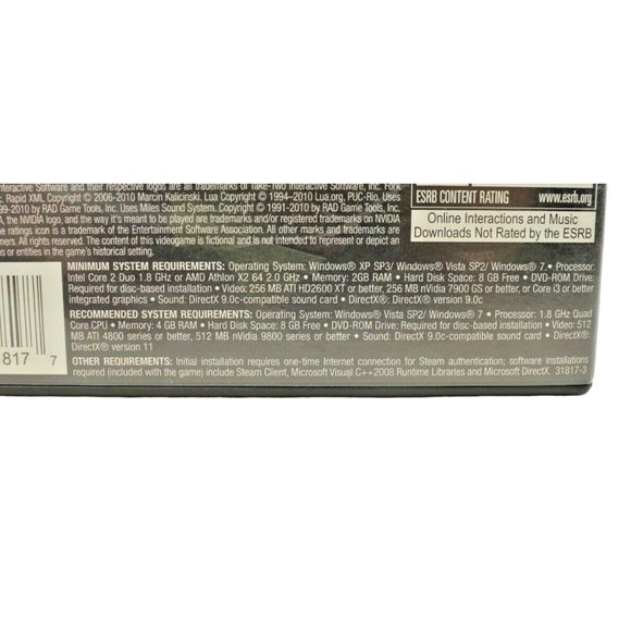 2K Games - Sid Meiers Civilization V (PC DVD-Rom, 2010) - Picture 5 of 5